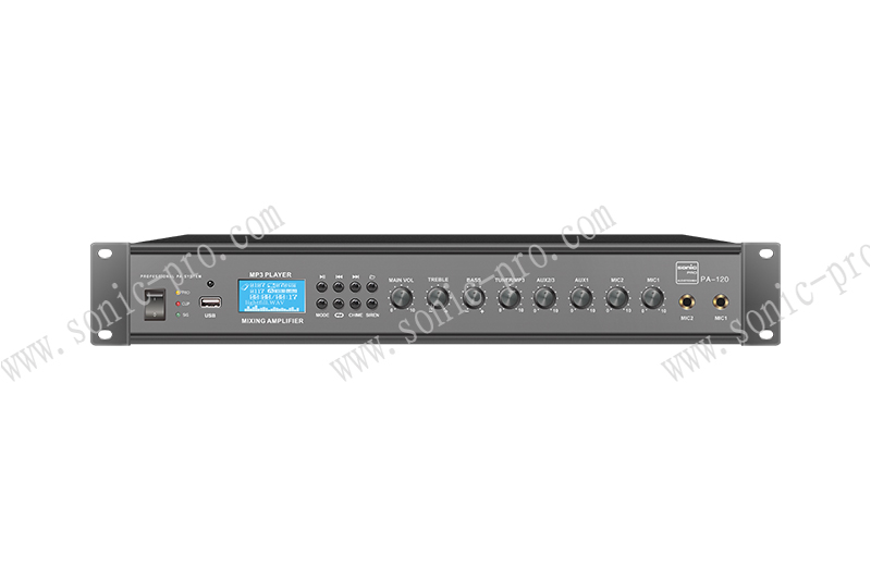 江苏PA-120带MP3合并式功放（120W）