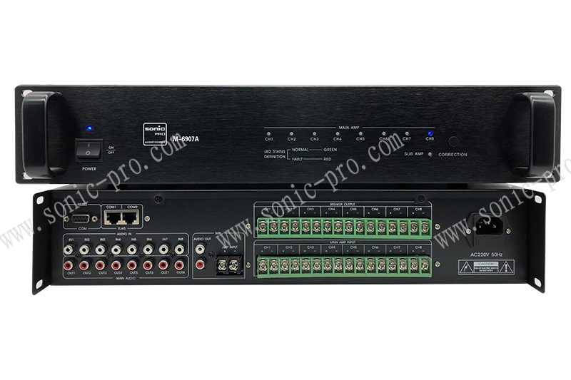 江苏M-6907A 8主1备功放切换器